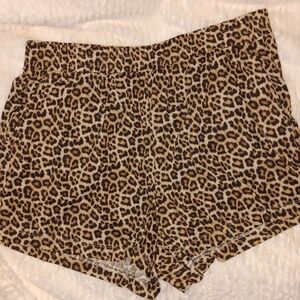 H&M basic animal print shorts